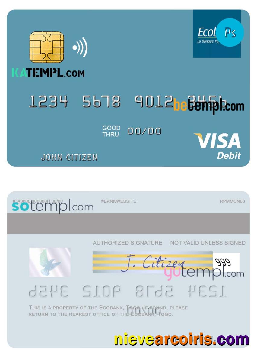 Togo Ecobank visa debit card
